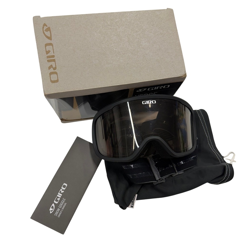 Giro Verse Snow Goggles Black Ski Snowboard Eyewear with Box and Bag